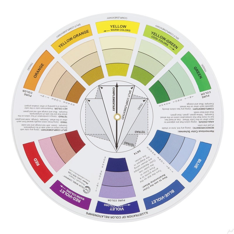 ASW Color Wheel Pocket Guide with Gray Scale Value Finder â€“ for both the amateur and professional artists - Image 3